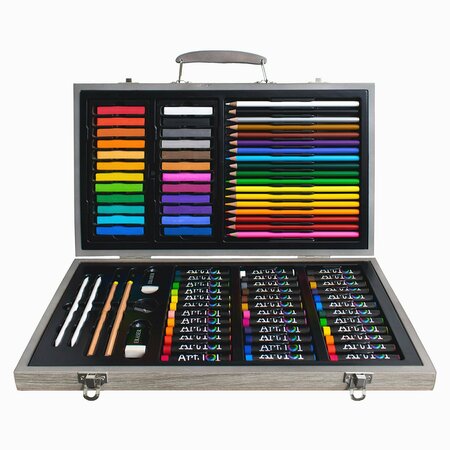 Art 101 Drawing, Sketching & Doodle Wood 111-Piece Art Set 55111MB